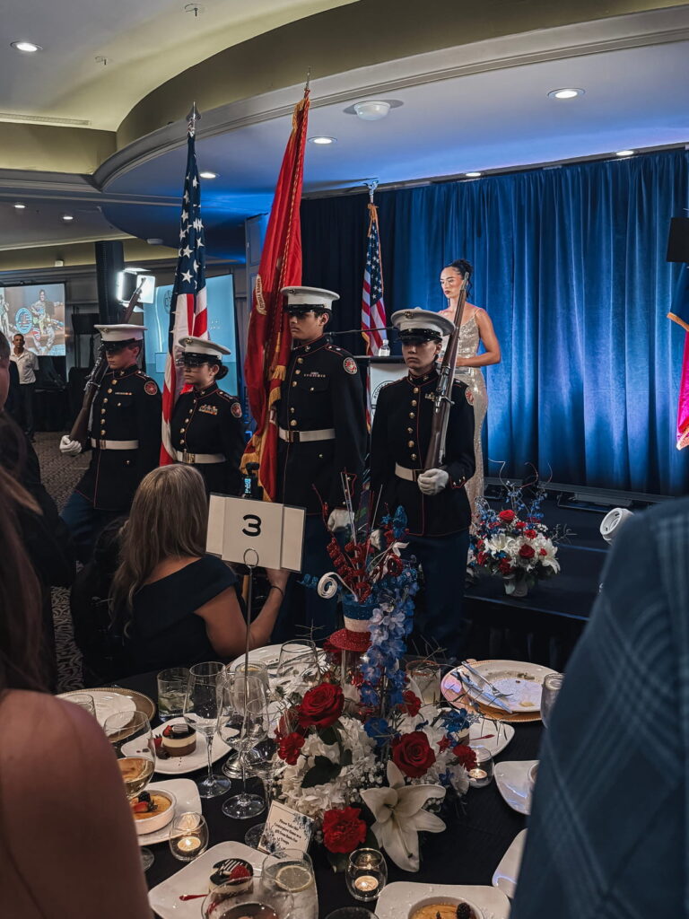 Color Guard Flag at Boots for Troops Gala